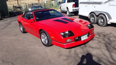 1989 Chevrolet Camaro Iroc Z28 Convertible Red All Original For Sale