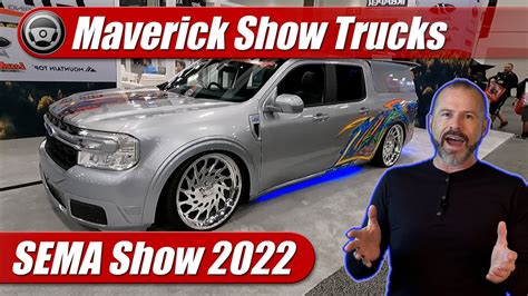 Top 5 Ford Maverick Custom Trucks At Sema Show Youtube