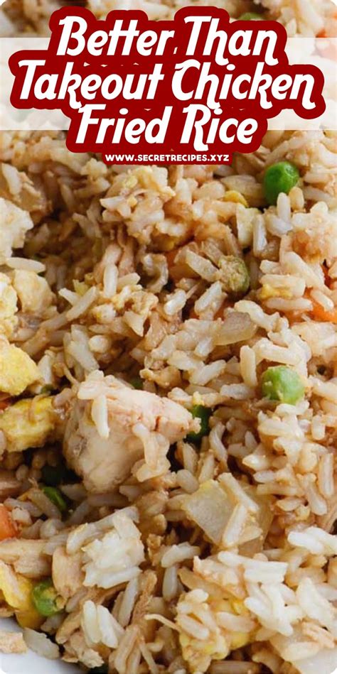 You'll never be tempted again to eat rice from a flimsy white takeout container after trying homemade. EASY TO MAKE "BETTER THAN TAKEOUT CHICKEN FRIED RICE ...