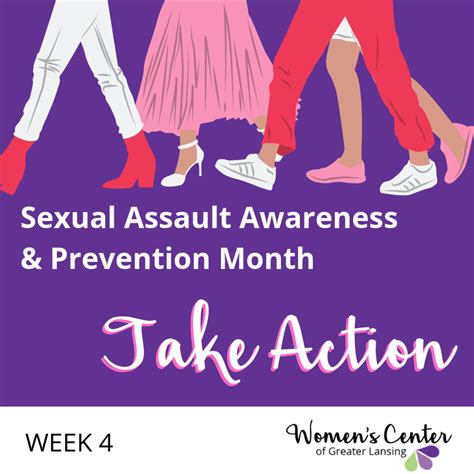 sexual assault awareness and prevention month women s center of greater lansing