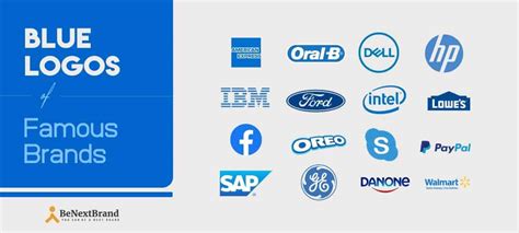 41 Famous Blue Logos Of Popular Brands Benextbrandcom