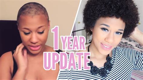 Shaving My Head 1 Year Big Chop Update Youtube