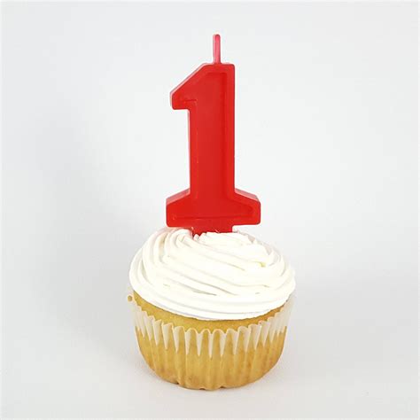 Red Birthday Number Candle
