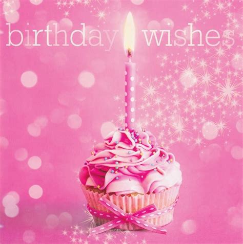 Happy Birthday Pink Cupcake Cute Cupcakes 25651wall Inspiring