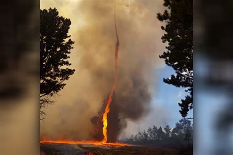 Fire Whirl Caught On Video At Beaver Creek Wildfire