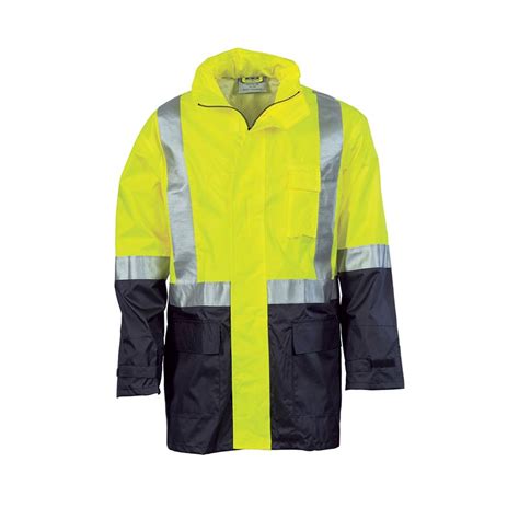 Dnc Workwear Rain Wear Jacket Hi Vis Lightweight Seton Australia