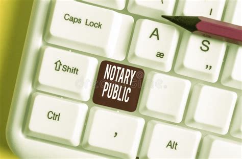 Handwriting Text Writing Notary Public Concept Meaning Legality