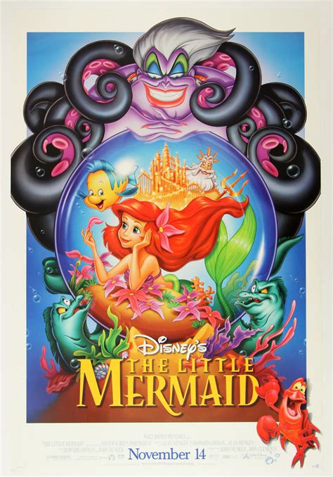 Lot Detail 1989 Disneys The Little Mermaid Original Movie Poster 27