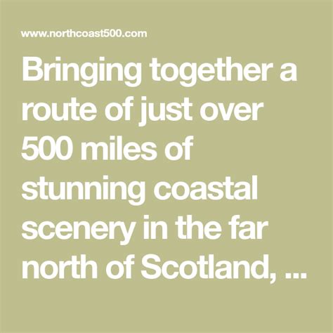 Bringing Together A Route Of Just Over 500 Miles Of Stunning Coastal