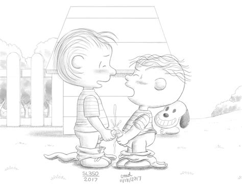 Snoopy Linus Van Pelt And Rerun Van Pelt Peanuts Drawn By Sl350