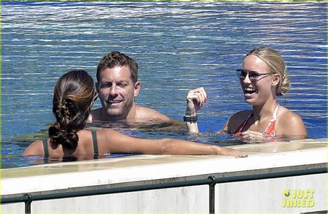 Tennis Star Caroline Wozniacki Relaxes At The Pool With Husband David