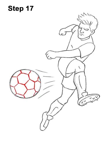 How To Draw A Football Player Easy Step By Step Drawi