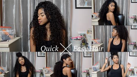 Quick And Easy Curly Hairstyles Youtube