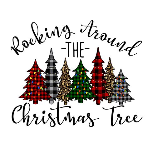 Rocking Around The Christmas Tree Direct To Film Dtf Transfer Pinks
