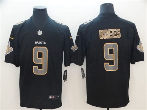 New Orleans Saints 9 Drew Brees Black Vapor Impact Limited Jersey