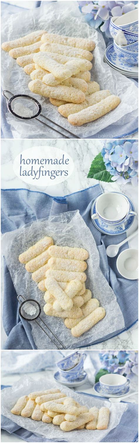 Great for your last minute dinner or as successful snack. Homemade Ladyfingers- I've always wondered how to make these! Next time I make tiramisu I'll use ...