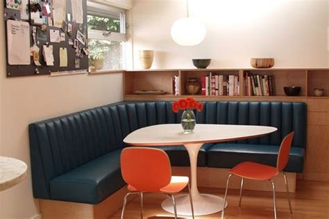 Fantastic Mid Century Modern Breakfast Nook Design With Booth Seating