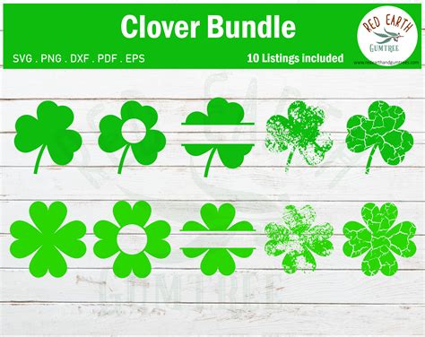 Patricks Day One Lucky Mama Four Leaf Clover Svg Png Dxf Pdf Cut File