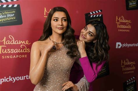Actress Kajal Aggarwal Wax Statue Launch In Singapore Madame Tussauds Photos