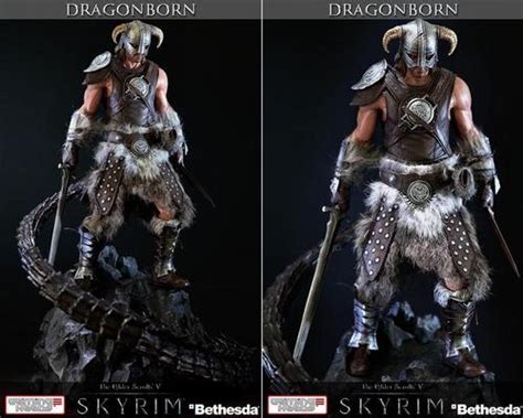 The Elder Scroll V Skyrim Dragonborn Collectible Statue Gadgetsin