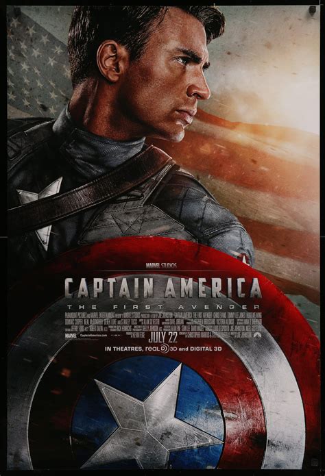 Captain America The First Avenger Movie Poster 1 Sheet 27x41 Original Vintage Movie Poster