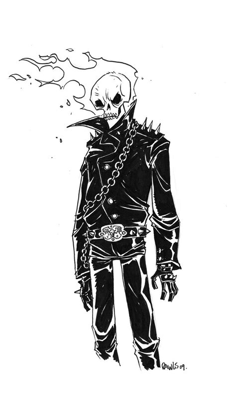 Ghost Rider Sketch By Darrenrawlings On Deviantart Ghost Rider Ghost