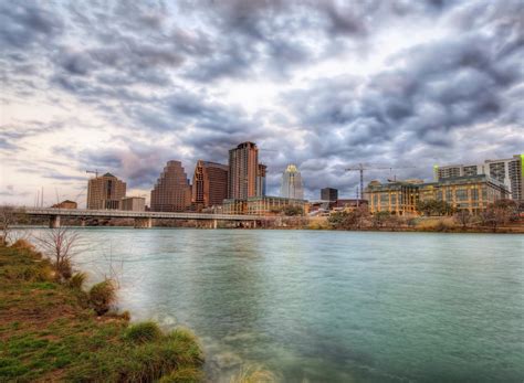 Usa Sky Rivers Bridges Austin Tx Texas Clouds Hdr Fondos De Pantalla