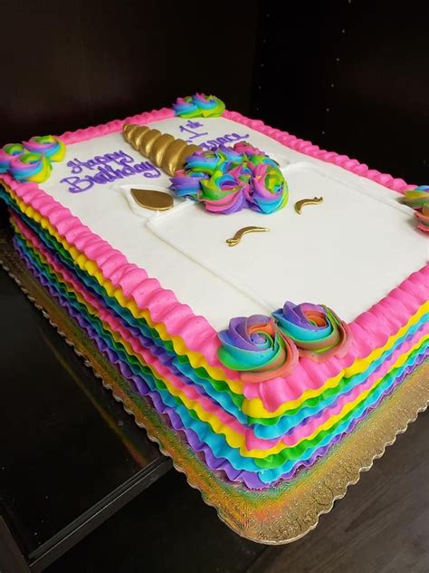 Fondant unicorn birthday cake tutorial كيف تحضر كيكة عيد ميلاد اليونيكورن. Unicorn Ruffles in 2019 | Birthday sheet cakes, Cake, Birthday cakes girls kids