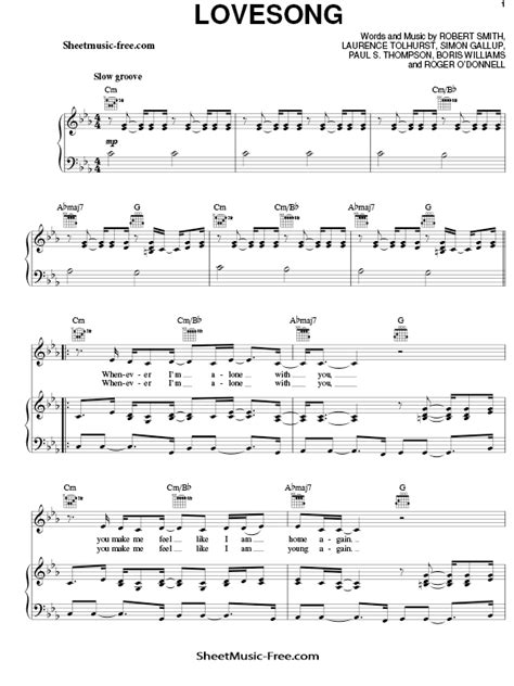 Lovesong Piano Sheet Music Adele ♪ Sheetmusic