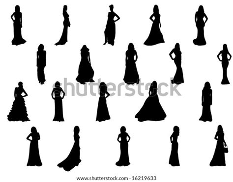 Fashion Silhouettes Stock Vector Royalty Free 16219633 Shutterstock