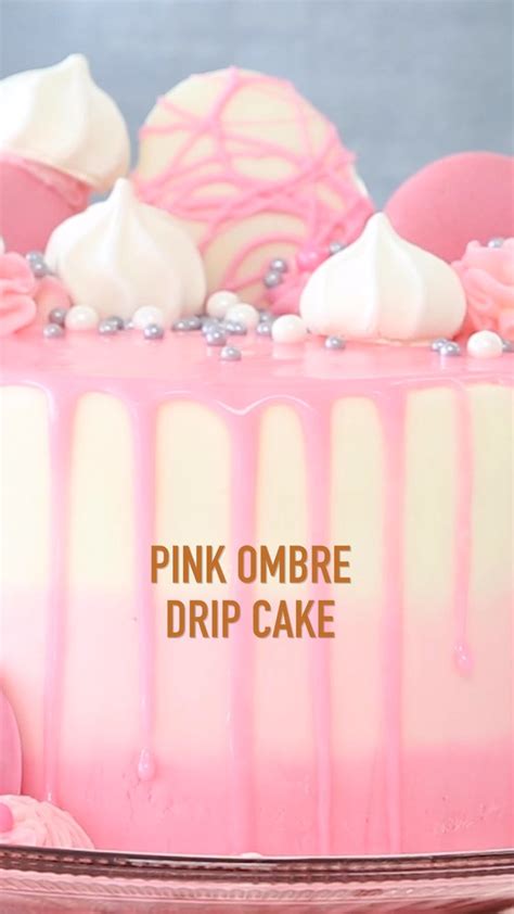 pink ombre drip layer cake imperial sugar [video] recipe [video] pink ombre cake drip