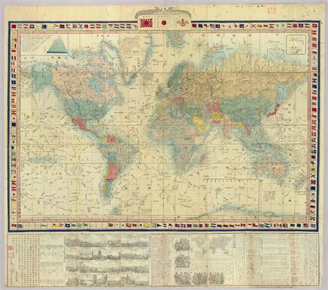 Old Map Of The World Map 1875 Art And Collectibles Prints