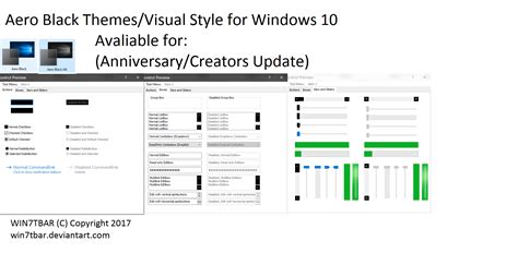Aero Black Theme for Windows 10 by WIN7TBAR on DeviantArt