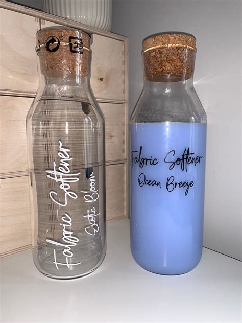 Personalised Glass 1l Storage Bottle Cork Lid Storage Jar Etsy