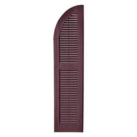 Perfect Shutters 9w In Louvered Arch Top Vinyl Shutters