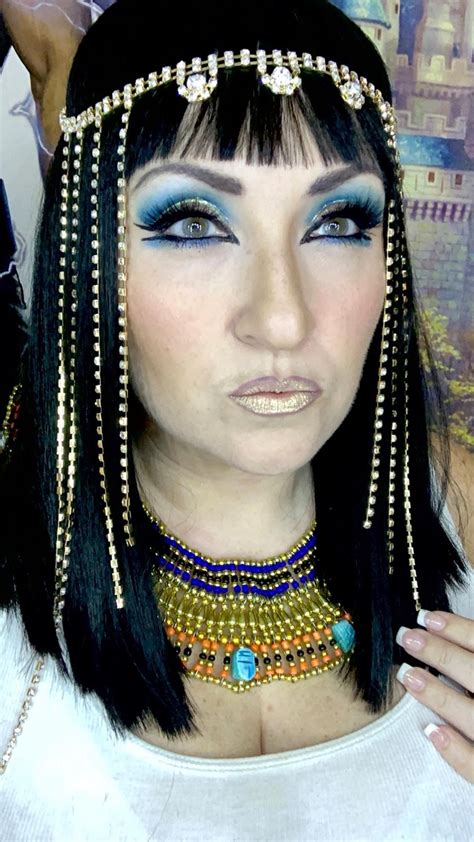 Cleopatra Makeup Cosplay Cleopatra Makeup Halloween Looks Quince Hair Wrap Make Up Cosplay