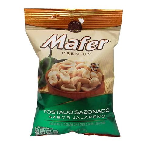 Cacahuates Mafer Premium Tostado Sazonado Sabor Jalapeño 180 G Walmart
