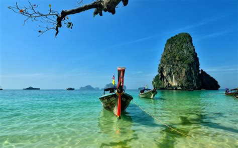 Railay Island Thailand Sfondi Gratuiti Per Widescreen Desktop Pc