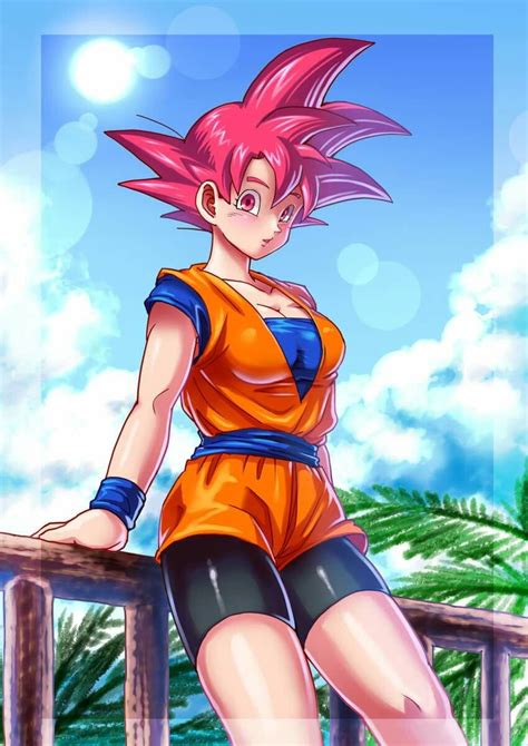 Female Super Saiyan God Goku Dragon Ball Dragon Ball Super Manga Anime Dragon Ball