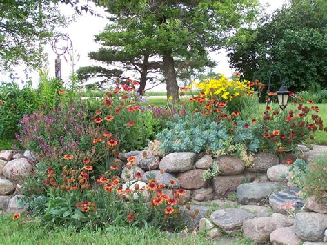 My Rock Wall Flower Garden I Spent 3 Summers Laying All The Rock And