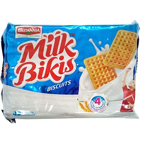 Britannia Biscuits Milk Bikis 100g Pouch Grocery