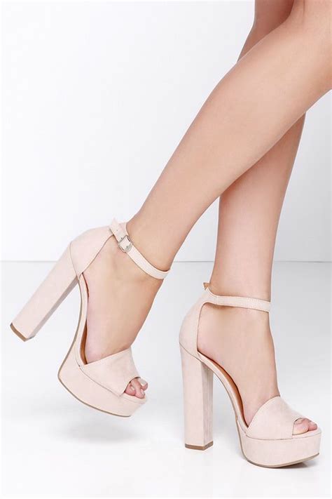 Chinese Laundry Avenue Soft Pink Suede Platform Heels Heels Fashion Heels Prom Heels