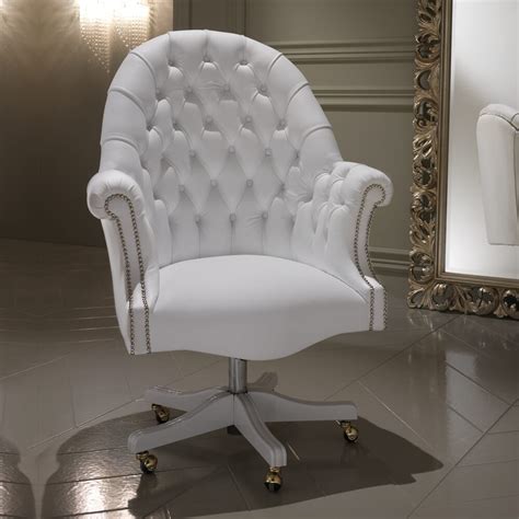Shop our range of office chairs. Luxury Italian White Leather Executive Office Chair ...