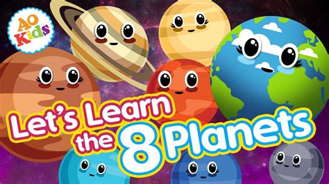 Lets Learn The 8 Planets Kids Learning Song Youtube