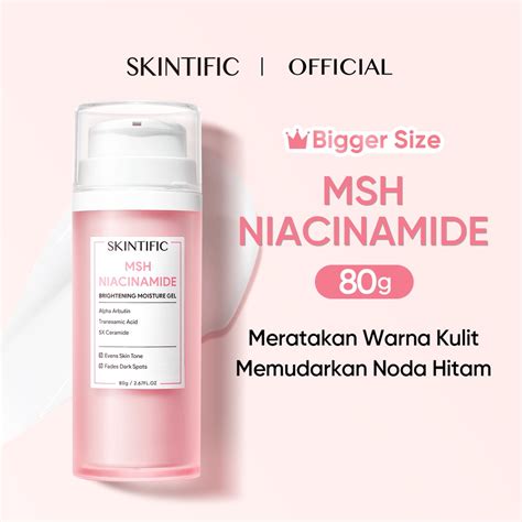 Jual Skintific Msh Niacinamide Brightening Moisture Gel 80g Shopee Indonesia