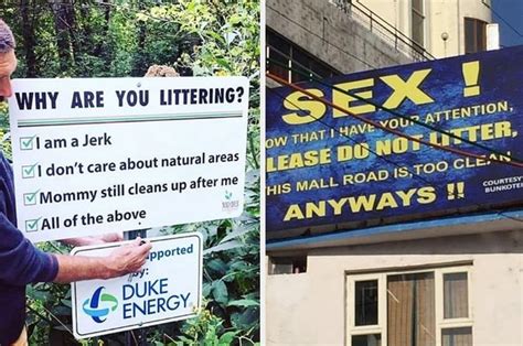 19 Stop Littering Signs From Parks Around The Globe