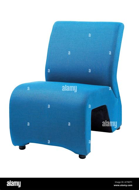 Modern Blue Sofa Isolated On White Background Stock Photo Alamy