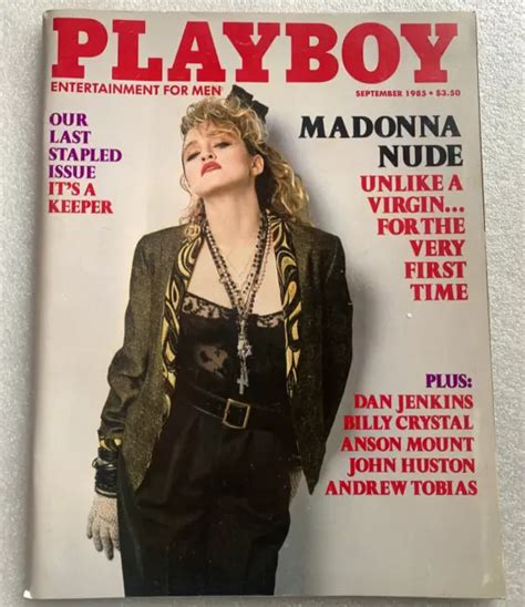 PLAYBOY MAGAZINE MADONNA Naked Nude September Brigitte Nielsen