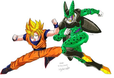 Goku Vs Cell By Mikees On Deviantart