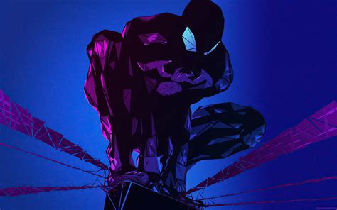 2560x1600 Blue Polygon Spiderman 4k Wallpaper2560x1600 Resolution Hd